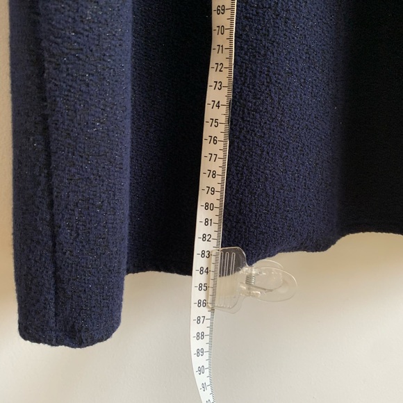 Zara Black and Navy Shift dress Ballon sleeve - Picture 10 of 11